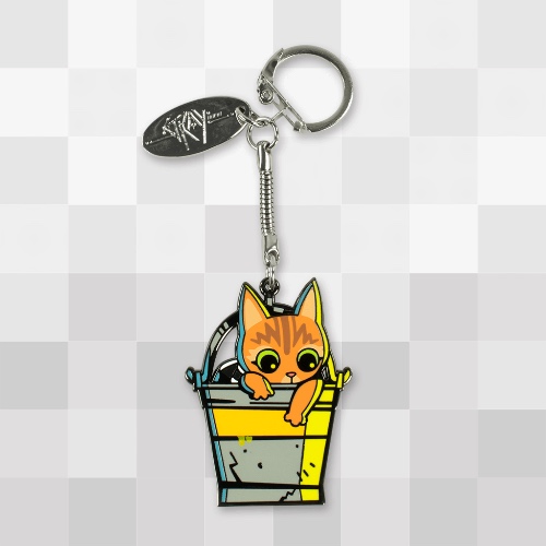 Cat-in-a-Bucket Keychain | Default Title