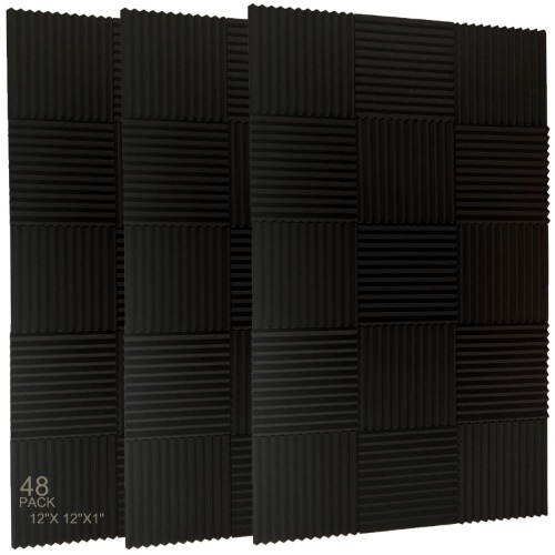 48 Pack Acoustic Foam Sound Dampening Panel
