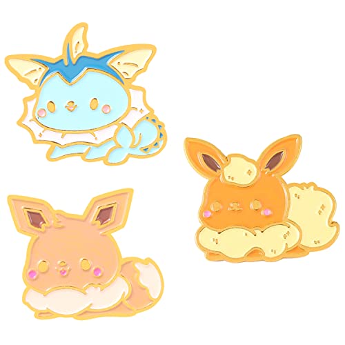 WITHYU Cute Animal, Punk,Art,Science , Animation Enamel Pins, Cartoon Personality Pin Set for Kids, Teens, Women, Badge Decor Pins for Jackets, Lapel, Backpack, Hat - Pokemon_4