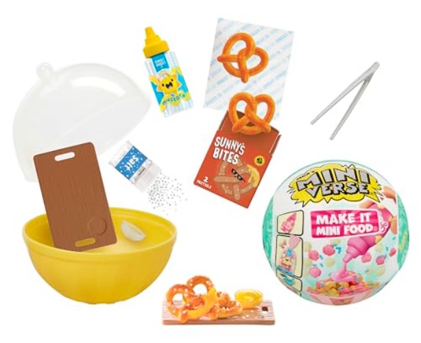 MGA's Miniverse Make It Mini Food Cafe Series 2 Mini Collectibles, Mystery Blind Packaging, DIY, Resin Play, Replica Food, NOT Edible, Collectors, 8+(Multi Color)