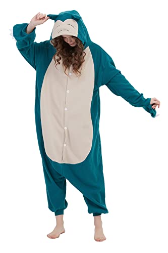 Sokotocy Animal Onesie Adult Unisex One-Piece Pajamas Cosplay Costume For Men Women - Yc1-green - Large