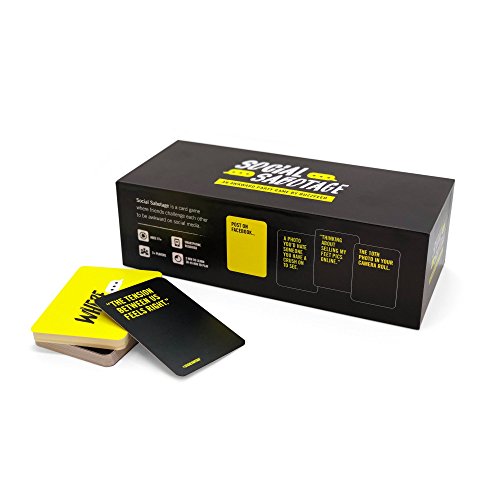 Social Sabotage: An Awkward Party Game by BuzzFeed, Includes 500 Hilariously Awkward Cards To Post On Social Media, For 3 or More Players
