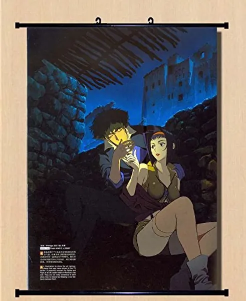 Cowboy Bebop Home Decor Anime Spike Spiegel Faye Valentine Wall Scroll Poster Fabric Painting 23.631.5 inch 35