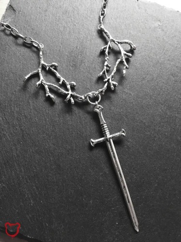 "Viking Chain Sword Pendant Necklace"