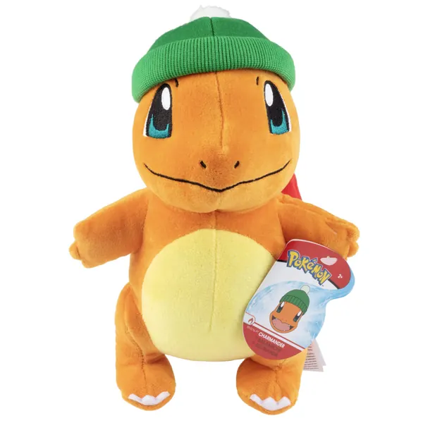 Pokémon 8" Holiday Christmas Charmander Plush Stuffed Animal Toy - Officially Licensed - Age 2+ - 