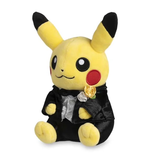 Pokémon Center: Pikachu Wedding - Tuxedo Pikachu (Male) Plush, 8 Inch - 