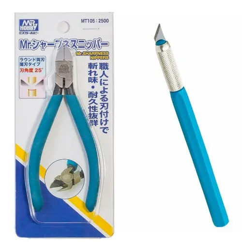 nippers + hobby knife para gunpla