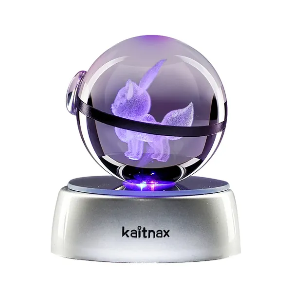Kaitnax 3D Crystal Ball LED Night light Table Lamps Change Color Toys Kids Bedroom Game Room Office Décor, Birthday Christmas Gifts for Child Boyfriend Girlfriend