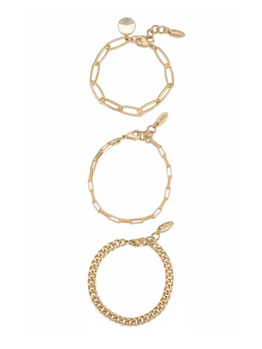 The Power of Three Bracelet Set | 18k Gold Plated / One Size