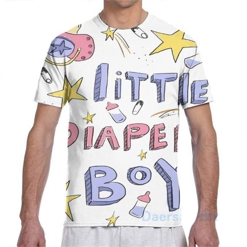 Little Diaper Boy Tee - White / XXXL