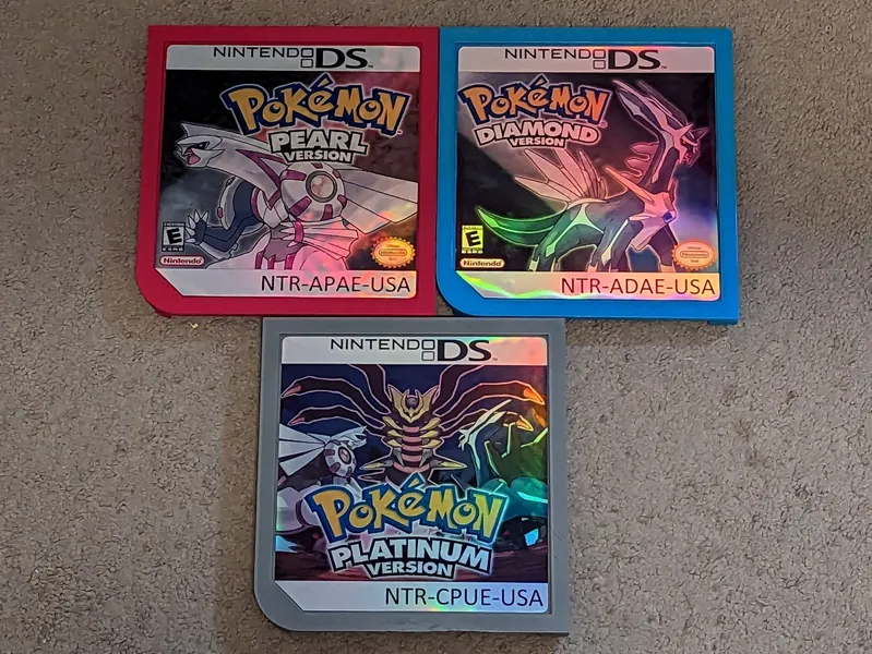 Giant Nintendo DS Cartridge Decoration - Pokemon Diamond / Pearl / Platinum