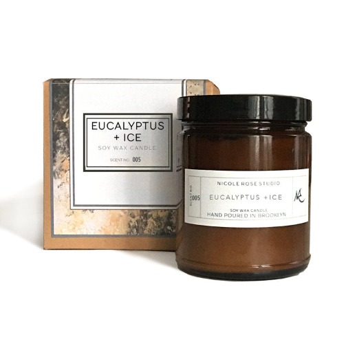 Eucalyptus + Ice Soy Wax Candle - 8oz