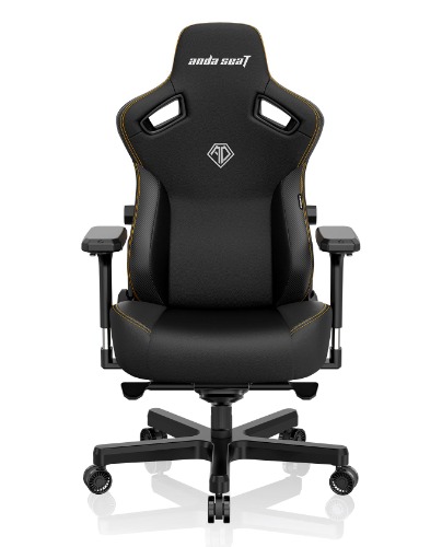 AndaSeat 2022 New Kaiser 3 Series Premium Gaming Chair | Premium PVC Leather / L / Elegant Black