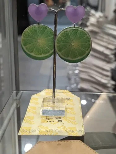 Lime earrings