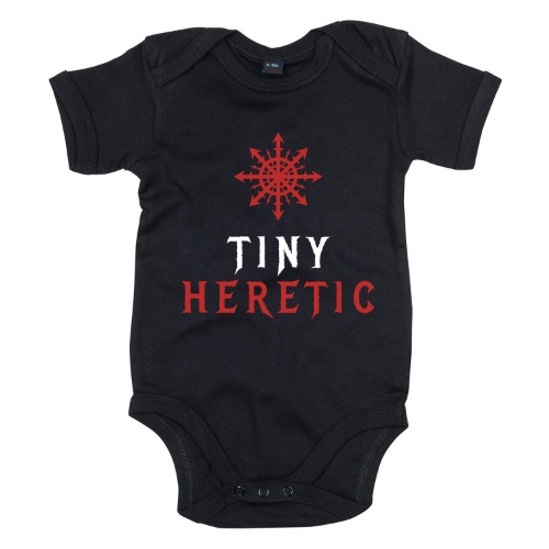 Tiny Heretic Black Short Sleeved Baby Bodysuit | Infant's / Black / Baby 0-3 Months