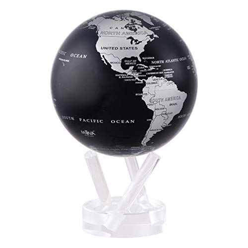 MOVA Silver and Black Metallic 4.5" Globe