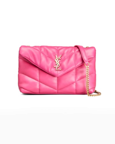 LouLou Toy YSL Puffer Quilted Lambskin Crossbody Bag