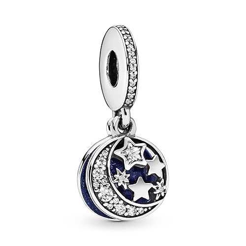 Pandora Passions Moon and Star Charms - Dangle
