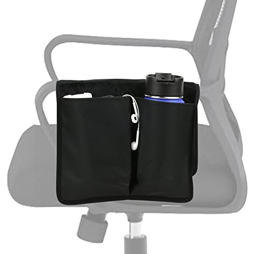 Cosmos Chair Armrest Side Organizer Bedside Caddy Organizer Wheelchair Side Storage Bag Bedside Remote Holder Water Bottle Cell Phone Holder for Couch Recliner Sofa Wheelchair