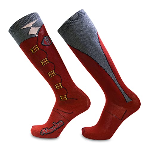 STAR WARS Ahsoka Jedi Costume The Mandalorian Knee High Costume Socks - Large - Red