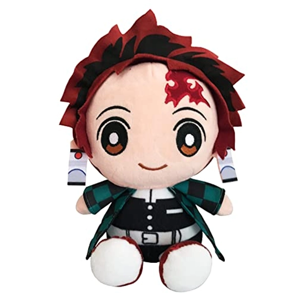 Anime Kimetsu no Yaiba Kamado Tanjirou Stuffed Plush Toys Cute Soft Dolls Pillows Collection Gifts for Most of Fans Birthday