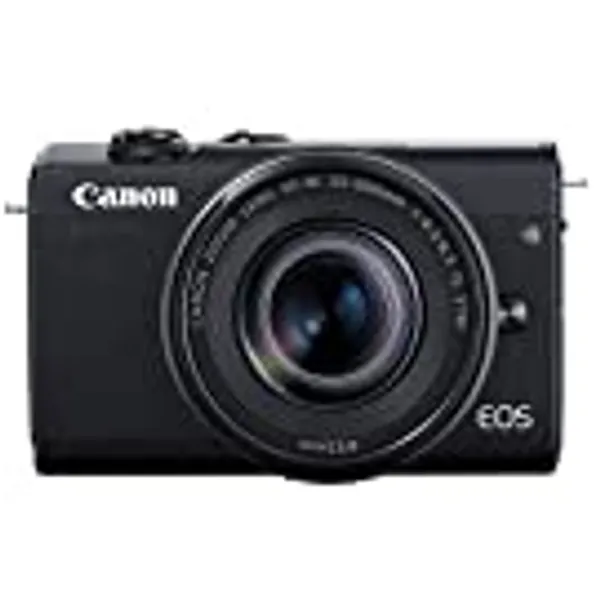 Canon EOS M200 Compact Mirrorless Digital Vlogging Camera with EF-M 15-45mm Lens, Vertical 4K Video Support, 3.0-inch Touch Panel LCD, Built-in Wi-Fi, and Bluetooth Technology, Black