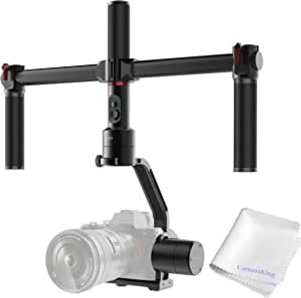 MOZA Air 3-Axis Handheld Gimbal Camera Stabilizer+Dual Handle Set For Mirrorless Cameras and most DSLRs,Sony A7SII,Panasonic GH5,Canon EOS 5D Mark IV,BMPCC,Support Cameras Weights between 1.1Lb-7Lb