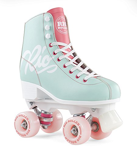 Rio Roller Script Roller Skates for Women - Indoor/Outdoor Quad Skates - Ladies 7.5 (US)