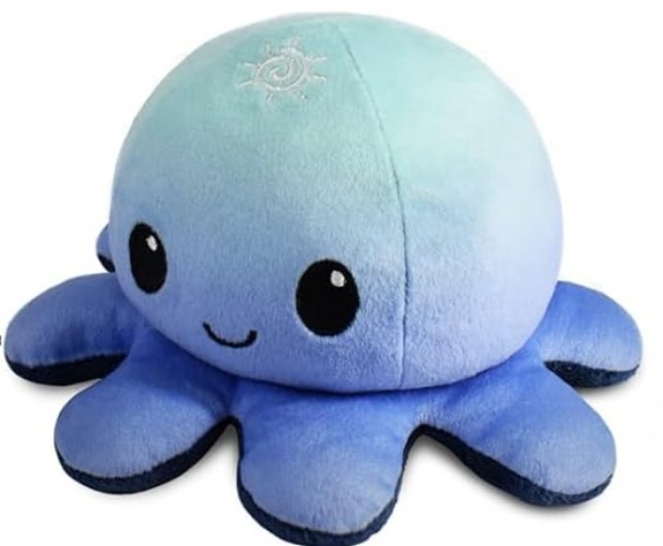 The Original Reversible Octopus Plushie - Day + Night - Cute Sensory Fidget Stuffed Animals That Show Your Mood