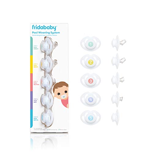 Frida Baby Silicone Paci Weaning System, BPA Free, Latex Free - 5 Count (Pack of 1)