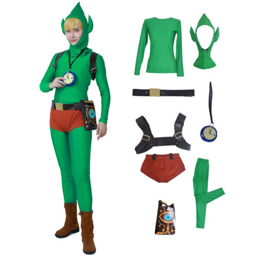 Men's Tingles Outfit Link Cosplay Costume with Waist Bag and Belt  | eBay