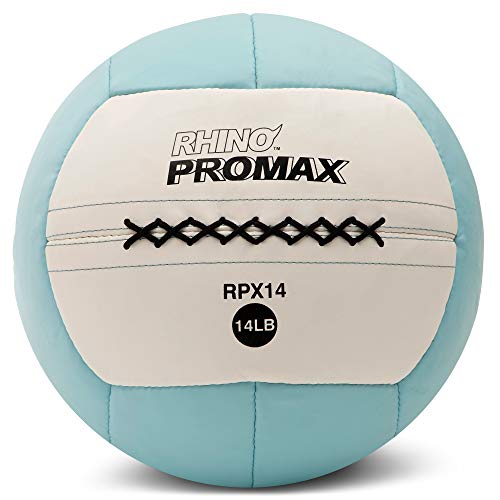 Champion Sports Rhino Promax Slam Balls, Soft Shell with Non-Slip Grip - Medicine Wall Ball for Slamming, Bouncing, Throwing - Exercise Ball Set for Weightlifting, TRX, Plyometrics, Cross Training - 14 Pound - Promax Original