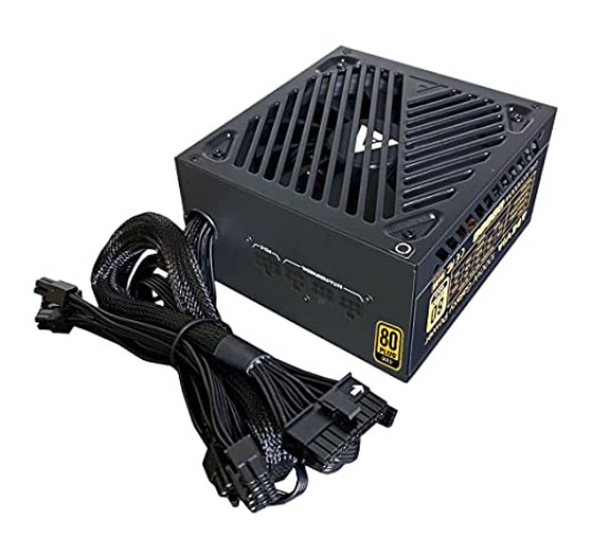 Apevia ATX-GX1000W Galaxy 1000W 80+ Gold Certified Active PFC ATX Semi-Modular Gaming Power Supply… - 1000W