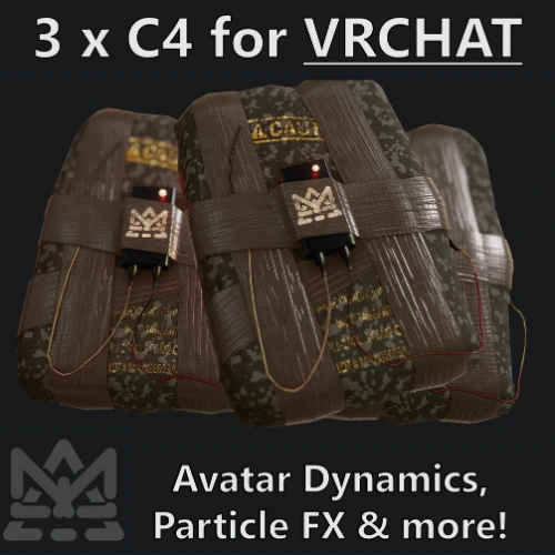 C4 Pack w/ Avatar Dynamics for VRChat [Avatar Dynamics, Particle FX, SFX]