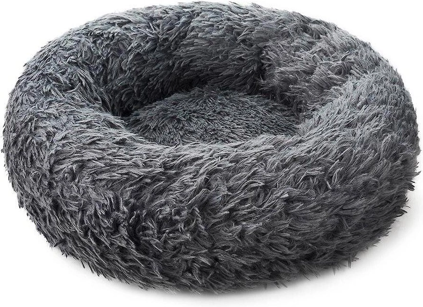HDP Round Fuzzy Bolster Dog Bed