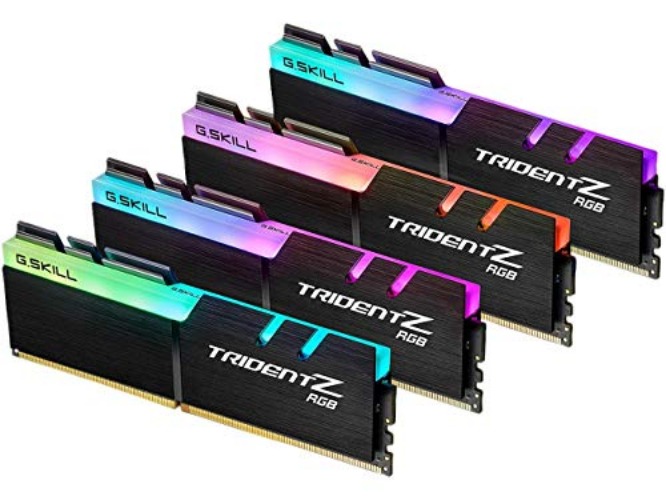 G.Skill Trident Z RGB Series 128GB (4 x 32GB) 288-Pin SDRAM (PC4-25600) DDR4 3200 CL16-18-18-38 1.35V Quad Channel Desktop Memory Model F4-3200C16Q-128GTZR