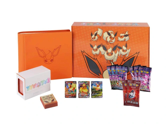 Pokemon TCG S-Chinese Eevee GX Gift Box Vaporeon Jolteon Flareon Card 