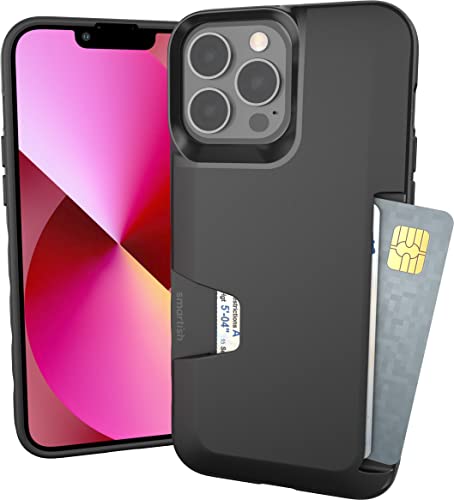 Smartish iPhone 13 Pro Max Wallet Case - Wallet Slayer Vol. 1 [Slim + Protective] Credit Card Holder - Black Tie Affair - Black Tie Affair - iPhone 13 Pro Max