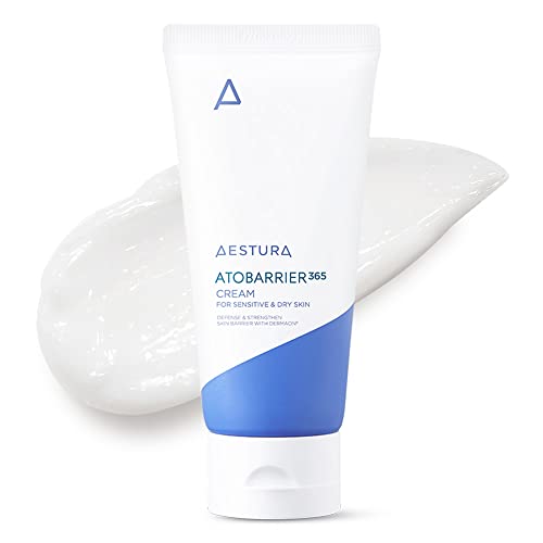 AESTURA ATOBARRIER365 CREAM with Ceramide, Korean Skincare, 100-Hour Hydrating Visible Capsule Moisturizer, Patented Lipid Complex, Facial Cream for Dry & Sensitive Skin, Dermatologist Tested, 80mL - Ceramide Cream