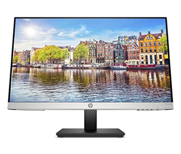 HP 24mh FHD Computer Monitor with 23.8-Inch IPS Display (1080p) - Built-In Speakers and VESA Mounting - Height/Tilt Adjustment for Ergonomic Viewing - HDMI and DisplayPort - (1D0J9AA#ABA) - Monitor