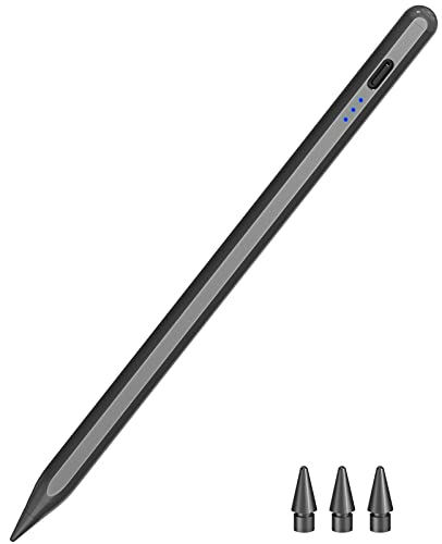 Pen for ipad 2018-2023, HATOKU Quick Charging Pencil 2nd Generation with Tilt & Palm Rejection, Pen for ipad Compatible with ipad Air 3/4/5, ipad Mini 5/6, ipad 6-10 Gen, ipad Pro 11/12.9" (Black) - Starry Black