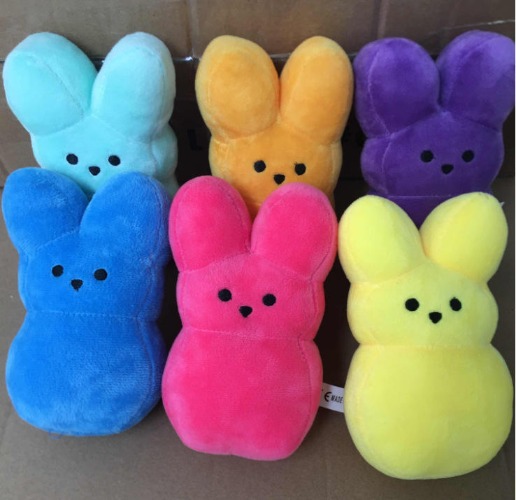 38cm Easter Peeps Bunny Rabbit: Soft, Simulation Stuffed Animal Toy for Kids - Gift-Ready - Color 2 / 15cm