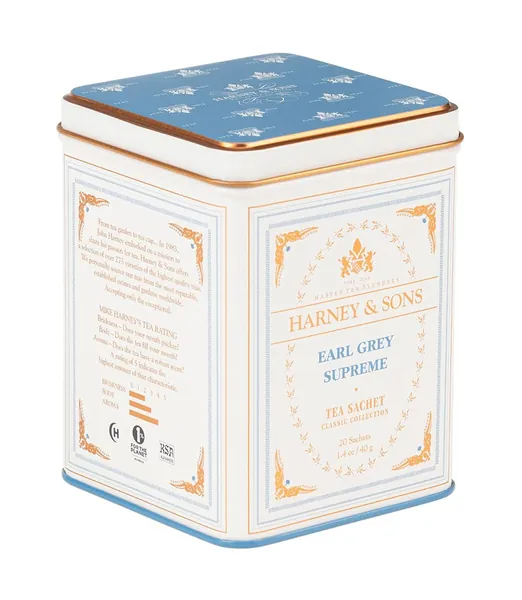 Harney & Sons Earl Grey Supreme, Black Tea, 20 Sachets - Tea Earl Grey 20 Count (Pack of 1)