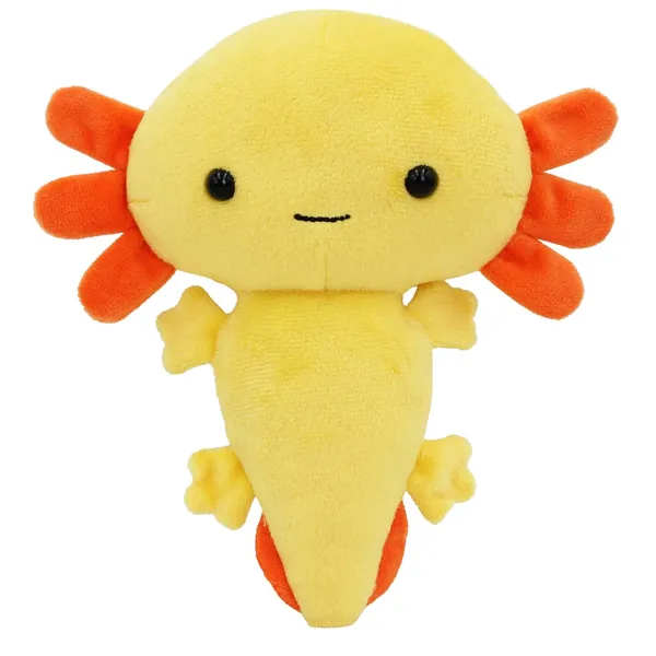 LuLezon Axolotl Plush Doll Axolotl Stuffed Animal Plushie 7.8" (Yellow) - Yellow