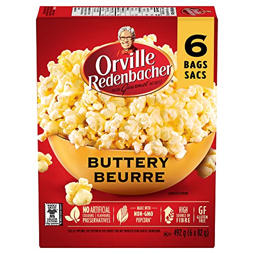 Orville Redenbacher's Popcorn, Buttery, 492 gram (Pack of 1)