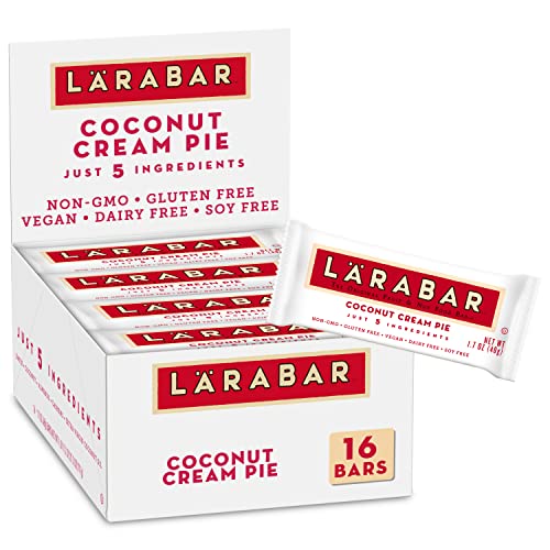 Larabar Coconut Cream Pie, Gluten Free Vegan Fruit & Nut Bar, 16 Ct - COCONUT CREAM PIE - 16 Count (Pack of 1)