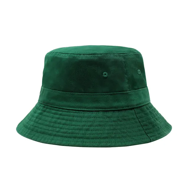 CHOK.LIDS Everyday Cotton Style Bucket Hat Unisex Trendy Lightweight Outdoor Hot Fun Summer Beach Vacation Getaway Headwear - Hunter Green