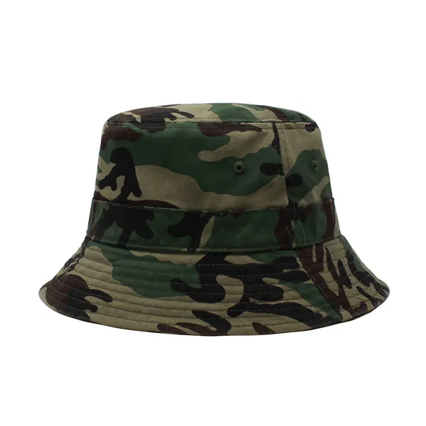 CHOK.LIDS Everyday Cotton Style Bucket Hat Unisex Trendy Lightweight Outdoor Hot Fun Summer Beach Vacation Getaway Headwear - Wood Camo