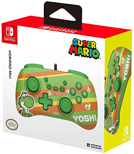 HORI Nintendo Switch HORIPAD Mini (Yoshi) Wired Controller Pad - Officially Licensed By Nintendo - Yoshi