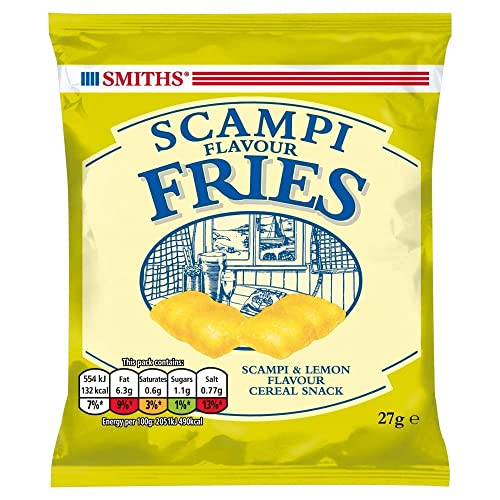 Smiths Scampi Fries Crisps 24 Pack 27g bags - scampi - 27 g (Pack of 24)